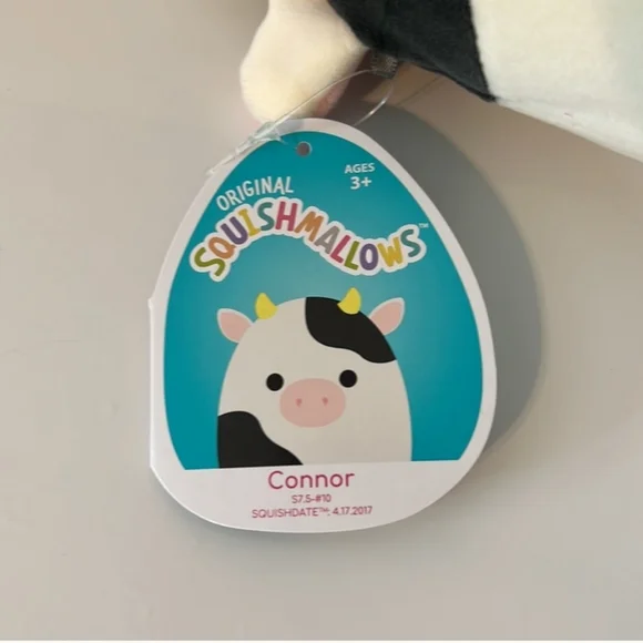 🎉HP🎉 Squishmallows 7.5" Connor the Cow - Picture 3 of 5